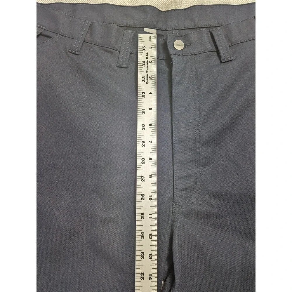 Carhartt Men's 44x30 Navy Cargo Work Pants Stretch Cotton Polyester
